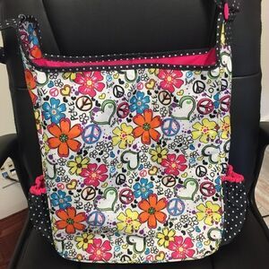 Justice large Tote bag Colorful mesh lining beach